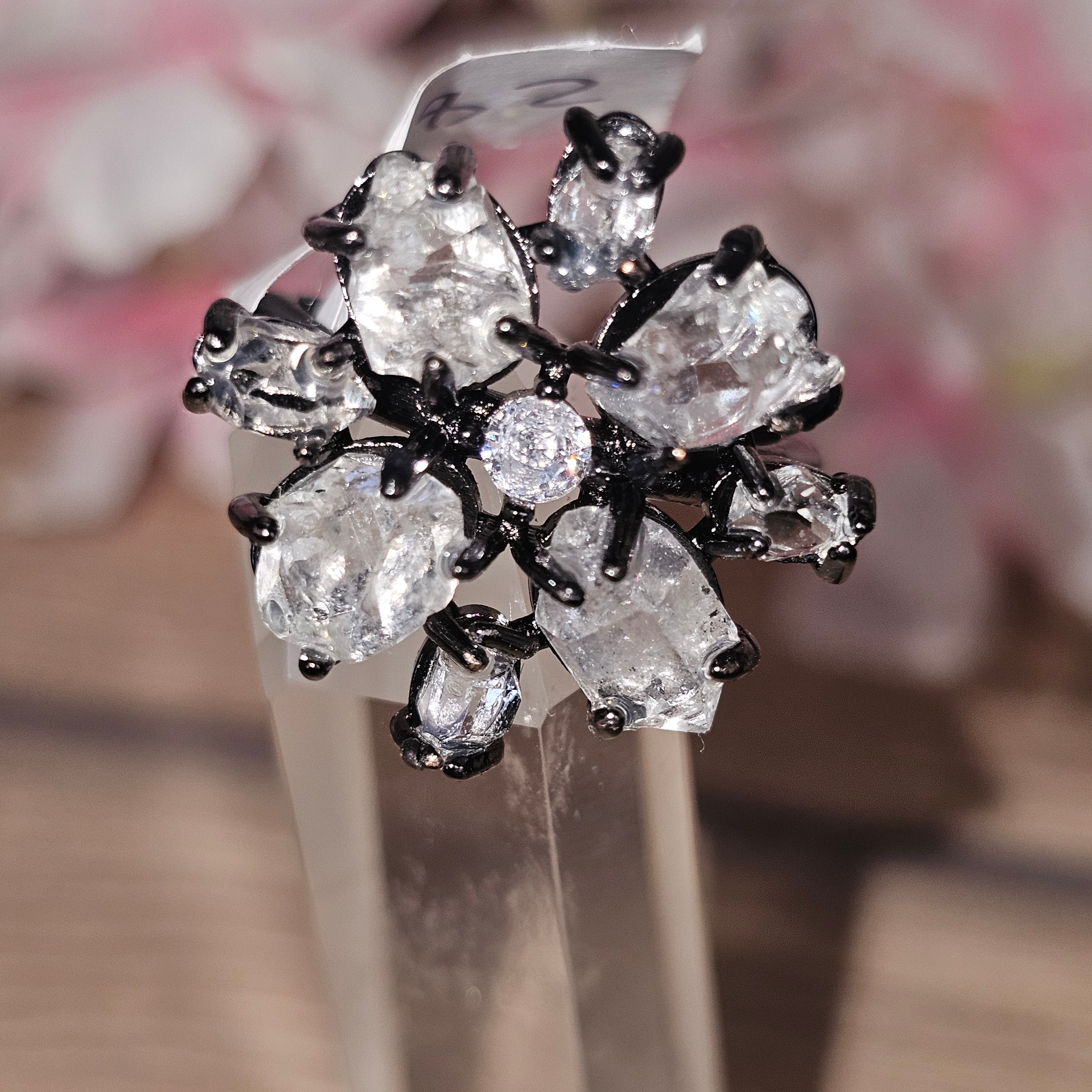 Herkimer dimond ring adjustable