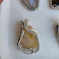 Hand wrapped pendent Agate