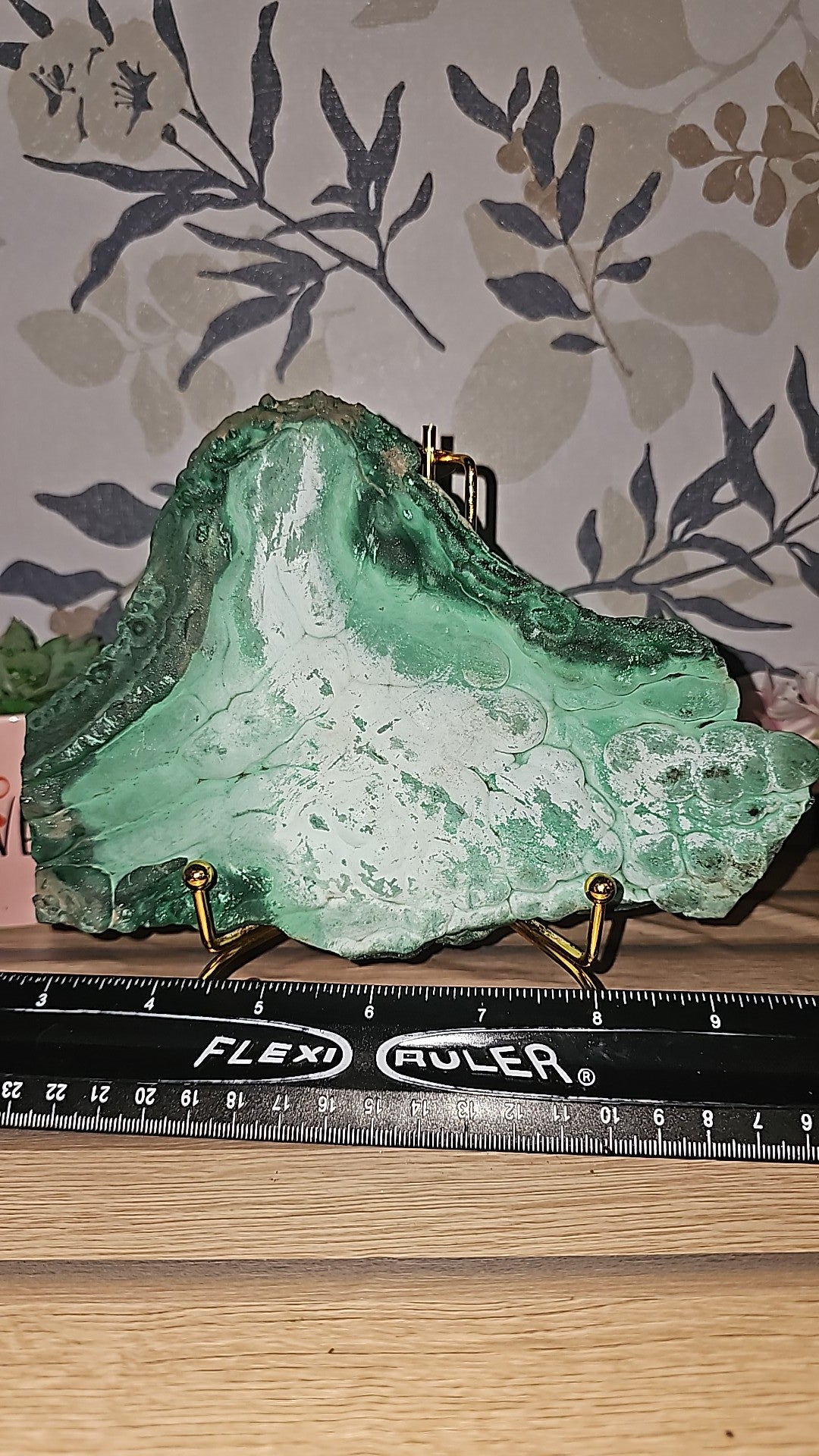Malachite chrysocolla slab