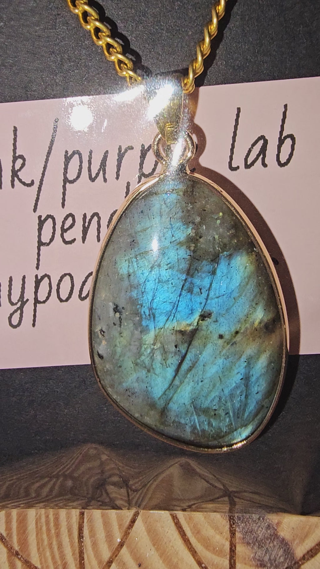 Blue labradorite necklace 4