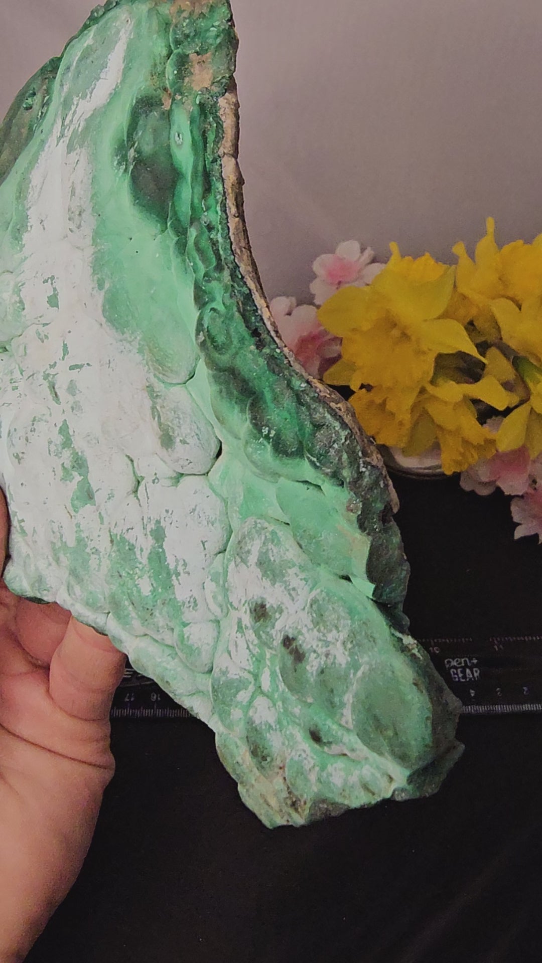 Botryoidal Malachite/Chrysocolla Slab 96