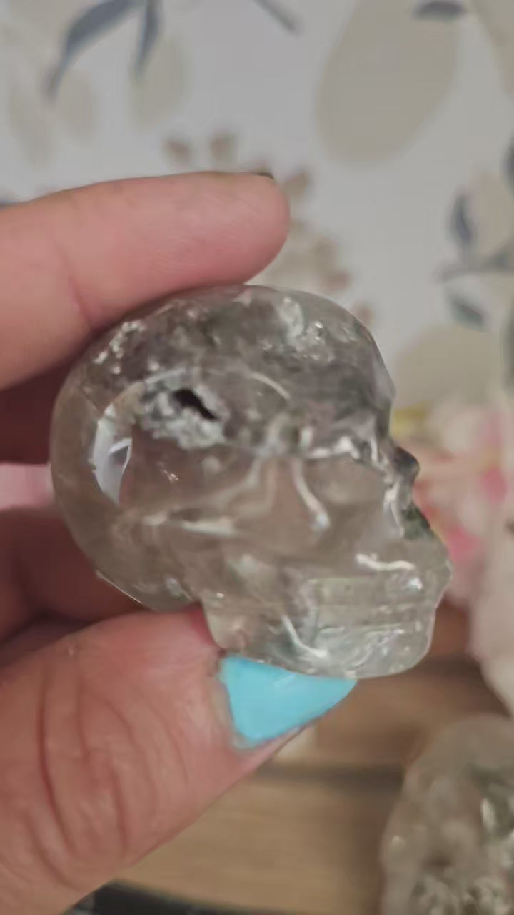 Garden quarts skull