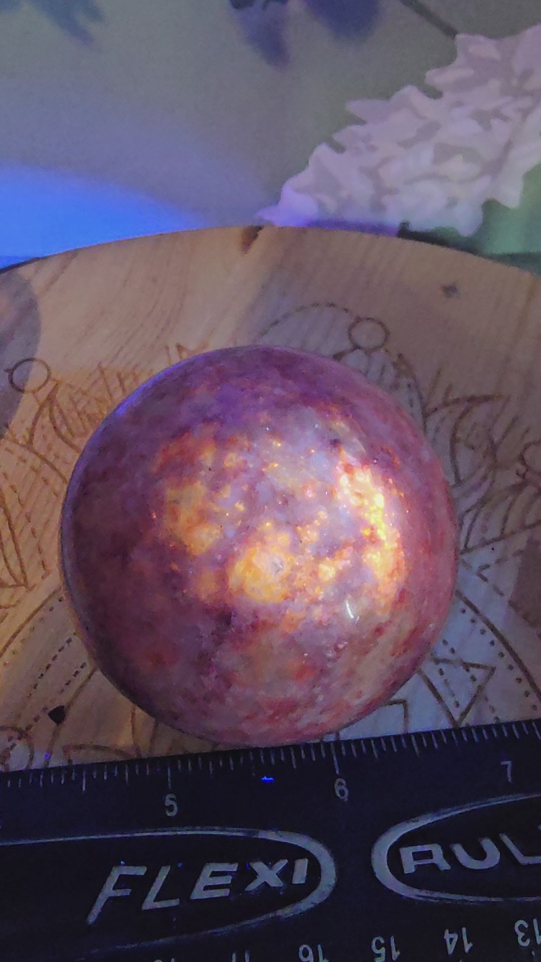 Thulite sphere 35A