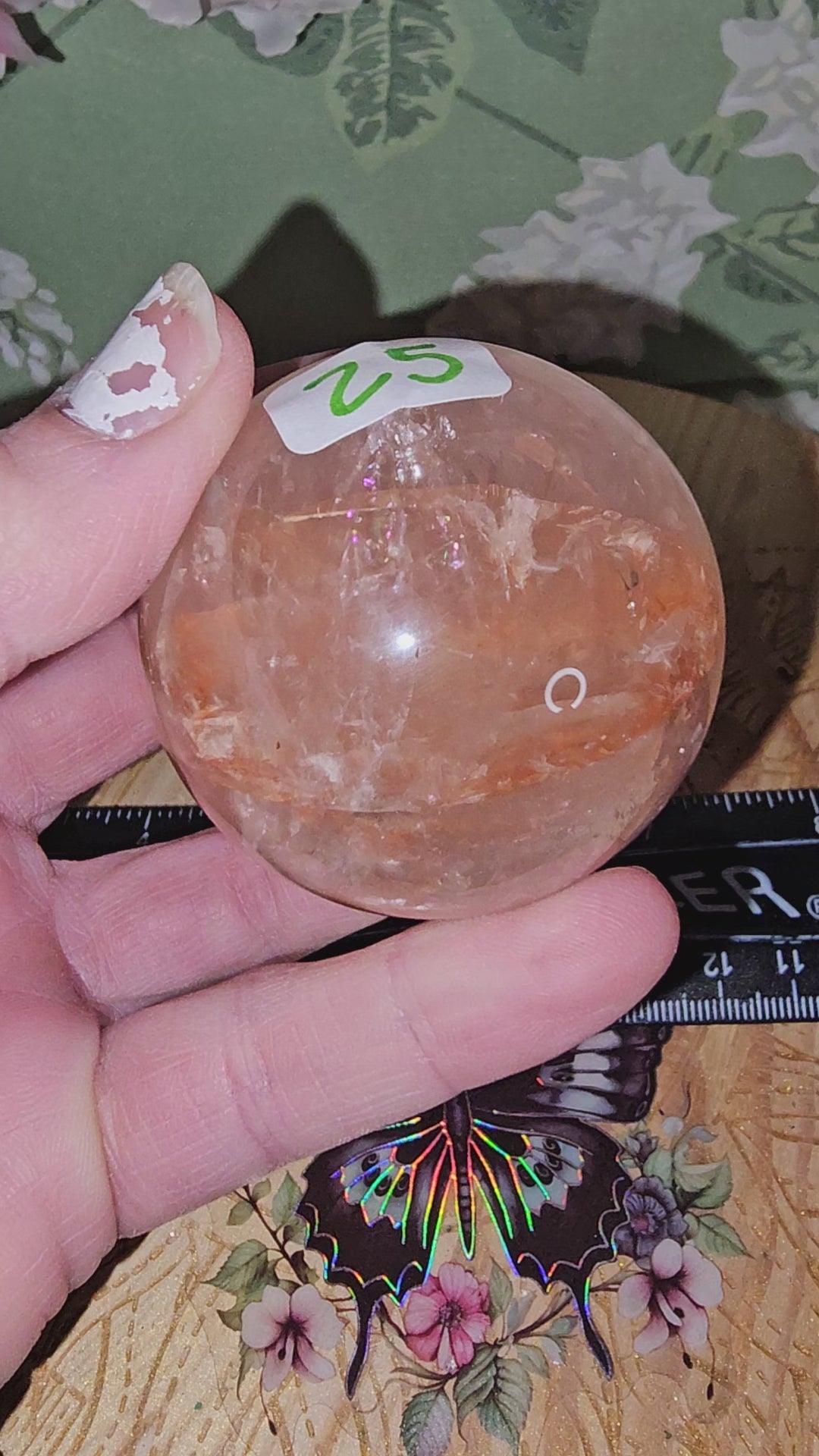 Firequartz sphere 25