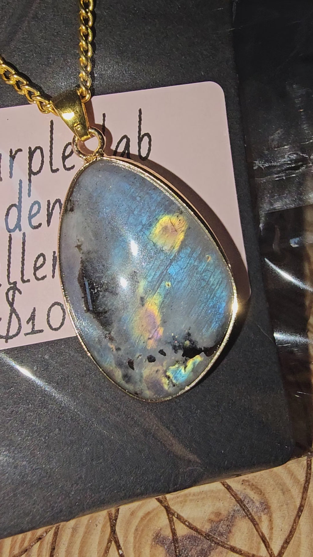 Sunset labradorite necklace 5