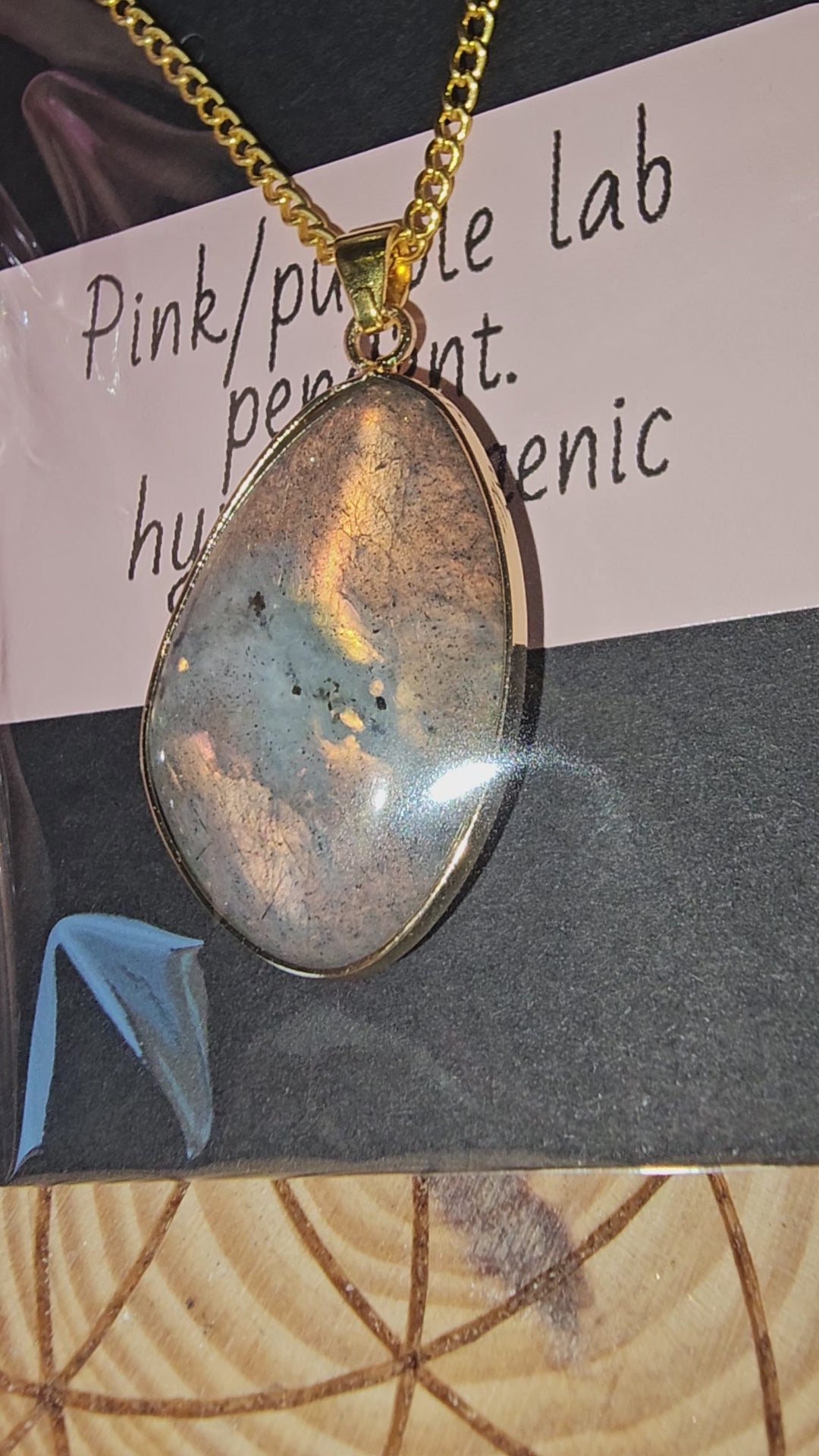 Sunset labradorite necklace 3