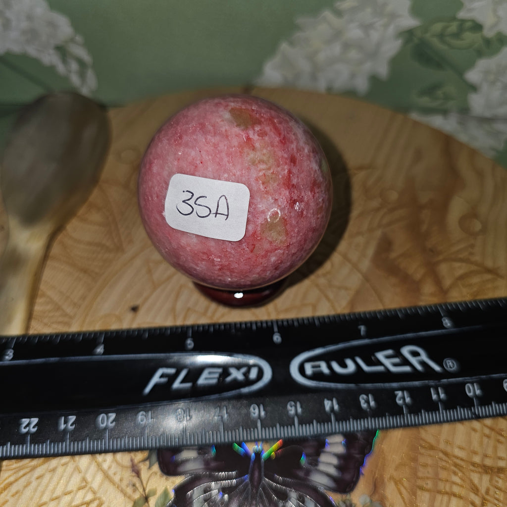 Thulite sphere 35A