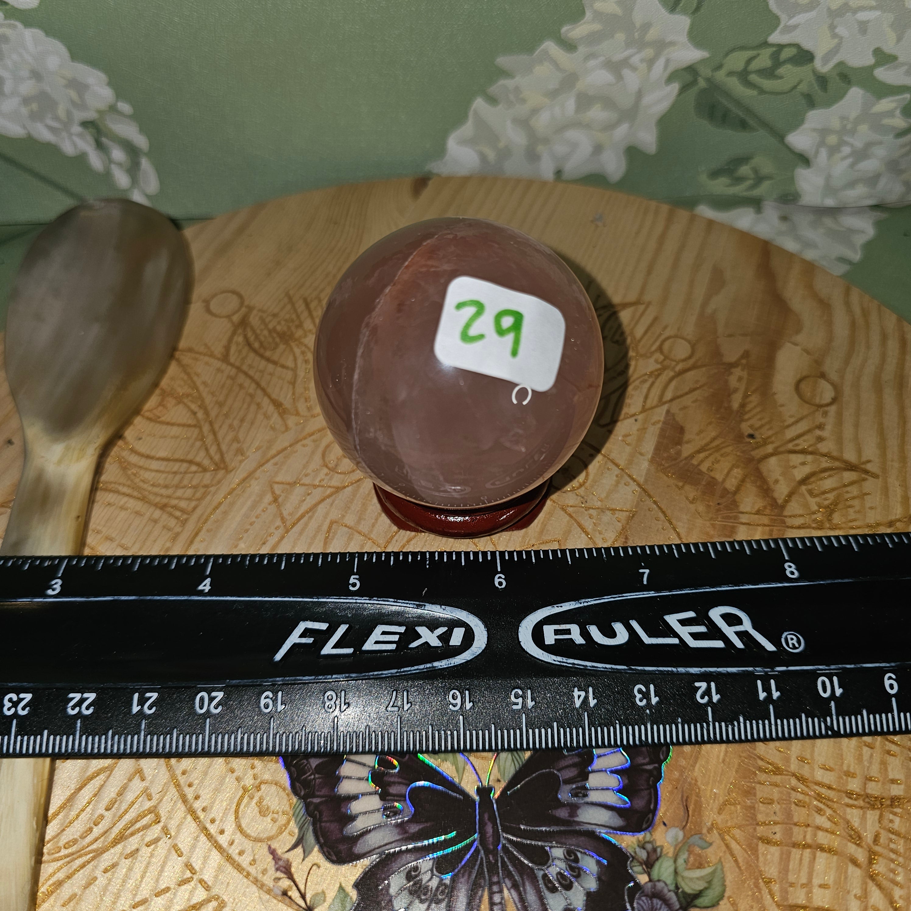 Firequartz sphere with starflash 29