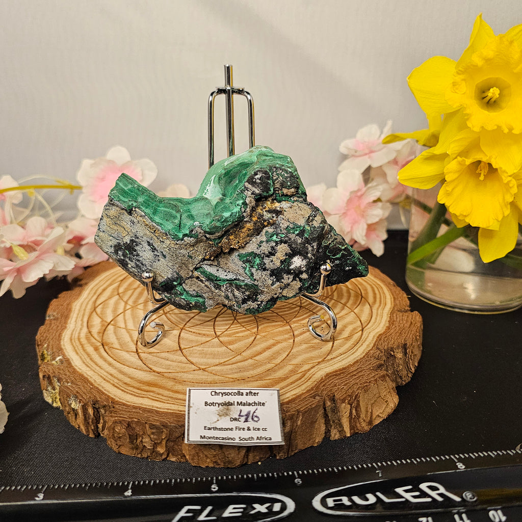 Botryoidal Malachite/Chrysocolla Slab 46