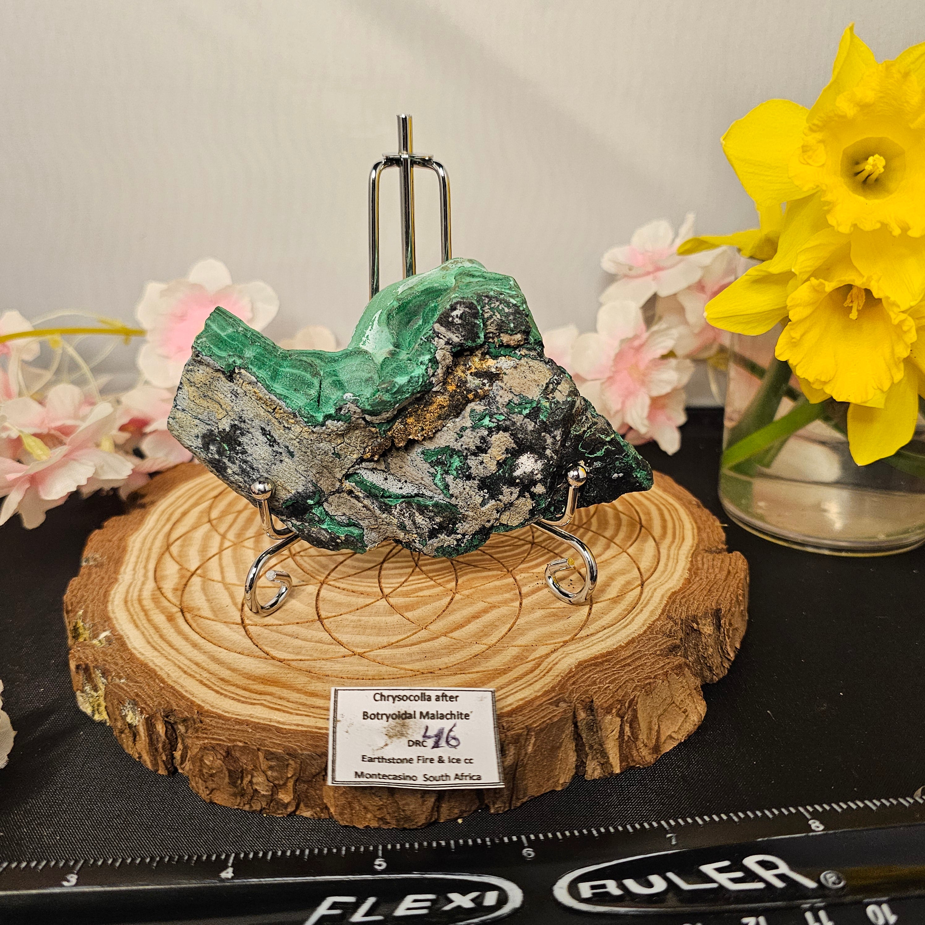 Botryoidal Malachite/Chrysocolla Slab 46