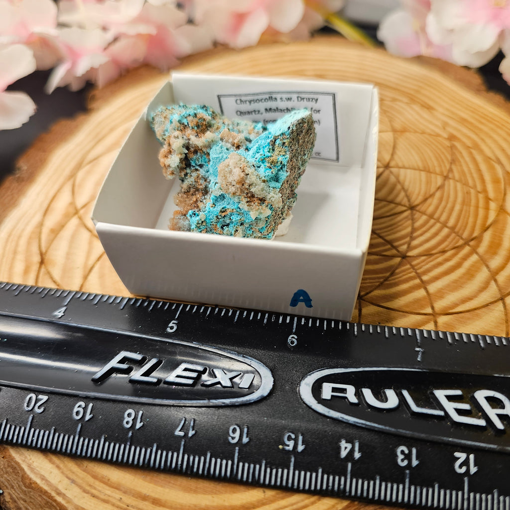 Chrysocolla with quartz 28A