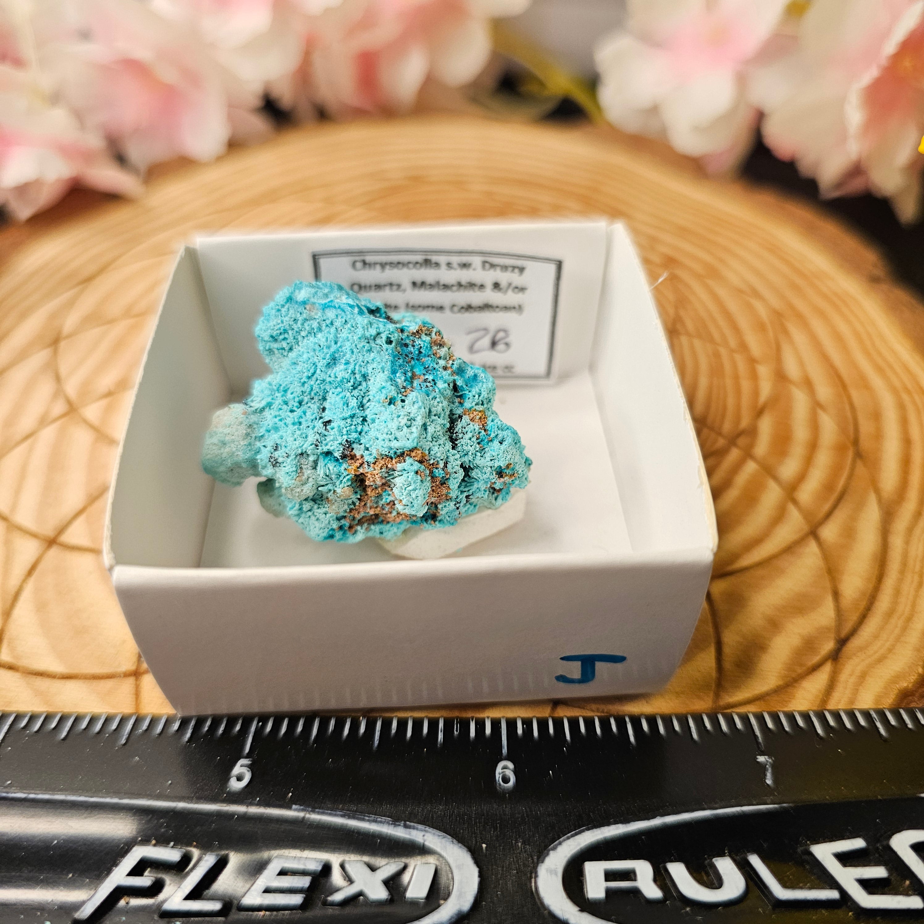 Chrysocolla specimen with malachite inclusions 28J