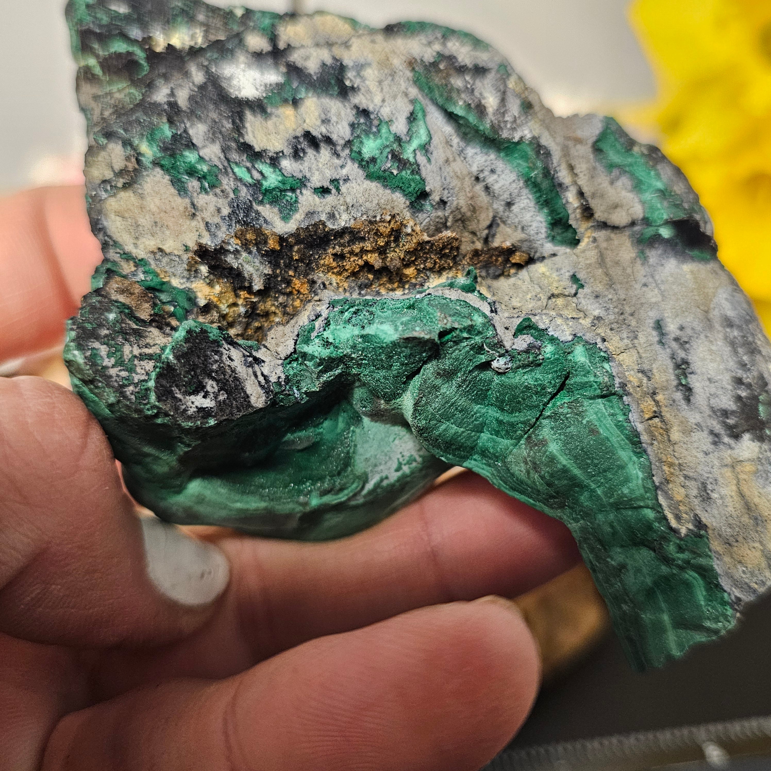 Botryoidal Malachite/Chrysocolla Slab 46