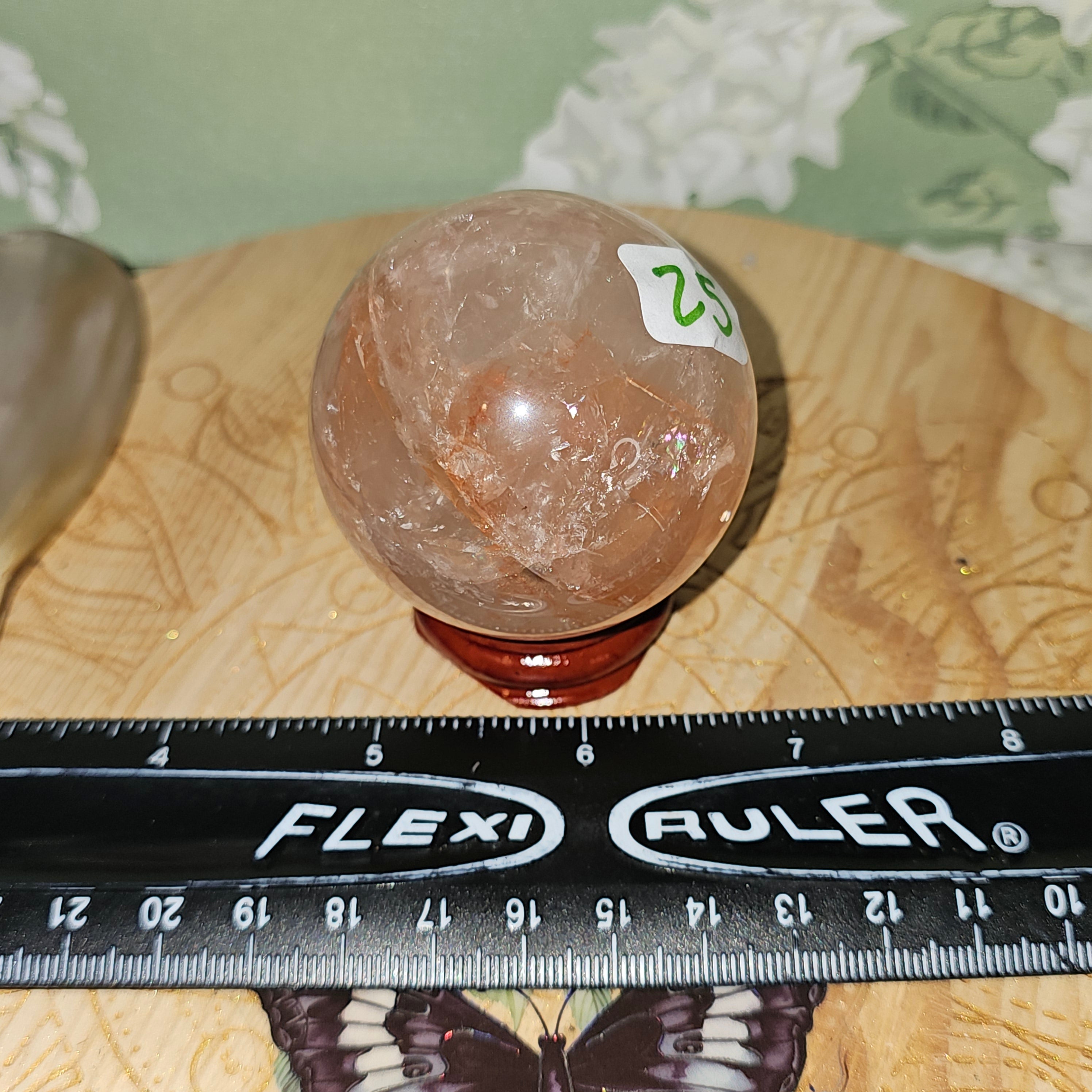 Firequartz sphere 25