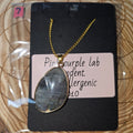 Pink/purple labradorite necklace 7