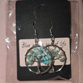 Amazonite tree of life earrings