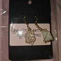 Raw citrine earrings