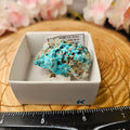Chrysocolla specimen with malachite inclusions 28K