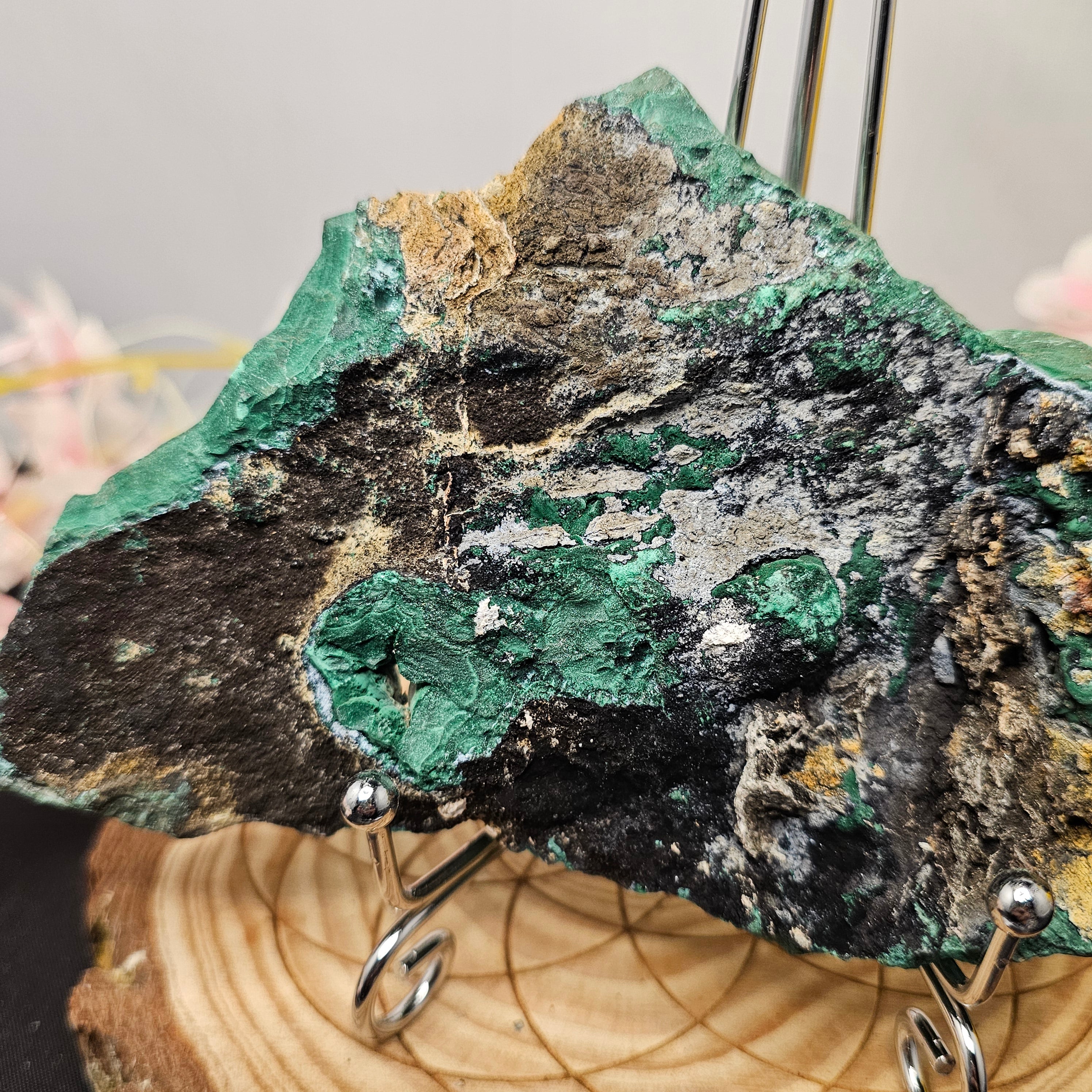 Botryoidal Malachite/Chrysocolla Slab 76