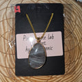 Pink/purple labradorite necklace 6