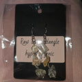 Raw citrine dangle earrings