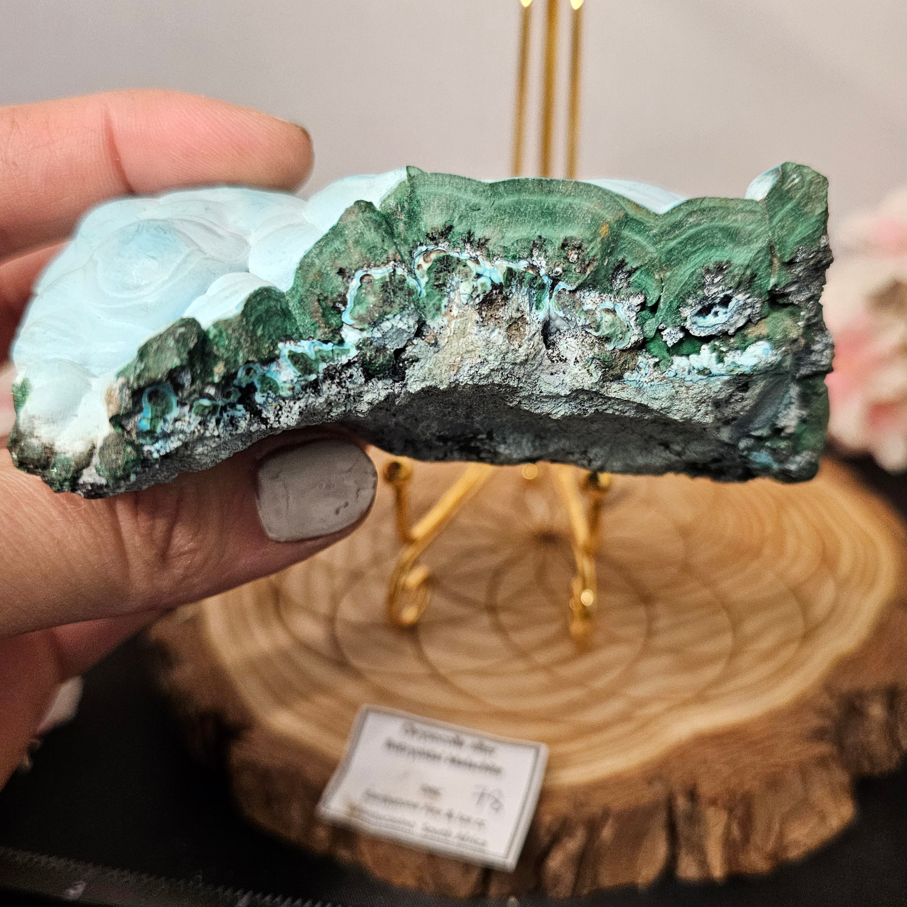 Botryoidal Malachite/Chrysocolla Slab