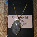 Pink/purple labradorite necklace 1