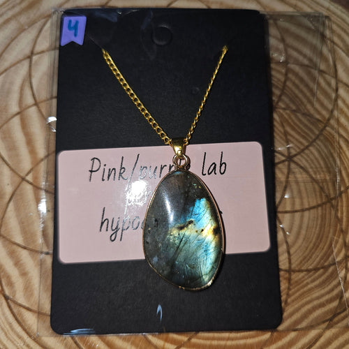Blue labradorite necklace 4